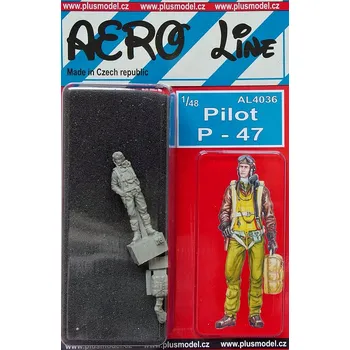 Plastikový model Plusmodel 1/48 Pilot P-47 (1 fig.)