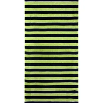 Osuška Jules Clarysse Zebra 90 x 70 cm zelená/modrá