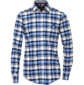 Pánská košile Casa Moda károvaná modrá 7XL (56) Casa Moda ODE-CAS-452350100