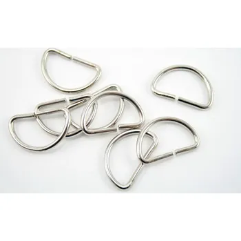 Polokroužek - stříbrná - průvlek 2,5 cm