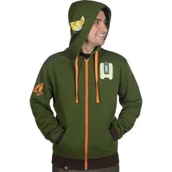 Karnevalový doplněk Jinx - Mikina s kapucí pro dospělé Ultimate Bastion - Overwatch - L