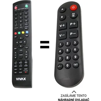 Dálkový ovladač VIVAX TV-32LE78T2S2SM, TV-40LE78T2S2SM náhradní dálkový ovladač pro seniory