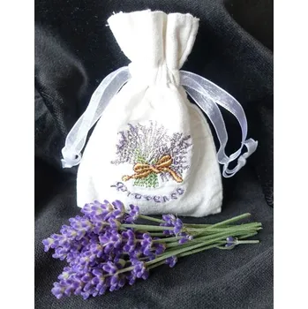 Sáček na potraviny Dakls Sáček levandule s výšivkou Provence