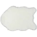 Bílá umělá kožešina EBONY TYP 1, polyester, 60x90 cm, hypoalergenní