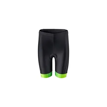 Cyklistické kalhoty Force kraťasy Kid Victory do pasu černá-zelená, vel. 128-140 cm