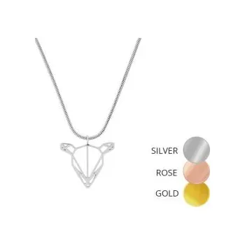 Šperk Brož Doe Steel Pendant z kovu s praktickým zapínáním a možností výměny či vrácení do 30 dnů zdarma. - Lunis Doe Pendant - Silver - PSS5