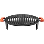 Lava Metal 37 cm litinový kruhový barbeque podstavec LVMNGIZG37 s madly (LAVA METAL LVMNGIZG37 Masivní grilovací litinový podstavec o průměru 37 cm s výškou 6,8 cm)