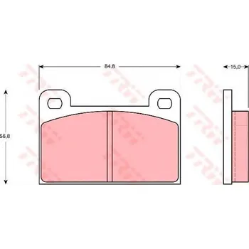 Brzdová destička TRW GDB939
