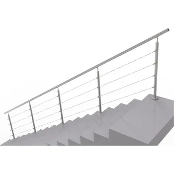 UMAKOV Nerezové lankové zábradlí na schody, 6000x900mm