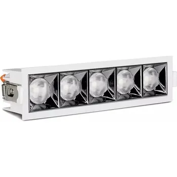 V-TAC Zapuštěné hranaté bílé LED svítidlo 20W 38° SAMSUNG čipy CRI90 Neutrální bílá 4000 - 4500K