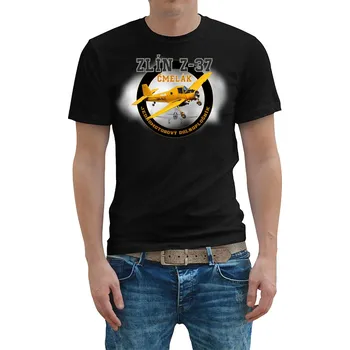 Pánské tričko STRIKER Tričko Zlín Z-37 čmelák Barva: Černá, Velikost: XXXL