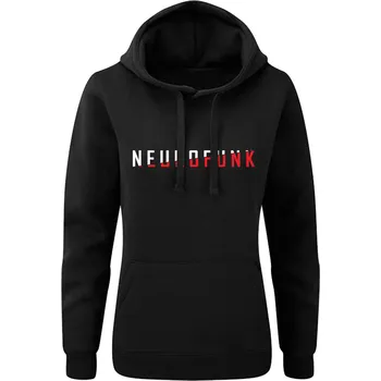 Dámská mikina Dámská mikina s kapucí NEUROFUNK Break černá Velikost: S, Barevnost motivu: Bílo-červená