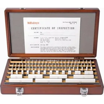 Nivelační přístroj Koncové měrky johansonky, keramické, sada 87 ks, tř. přesnosti 2 (mitu-516-348-10)