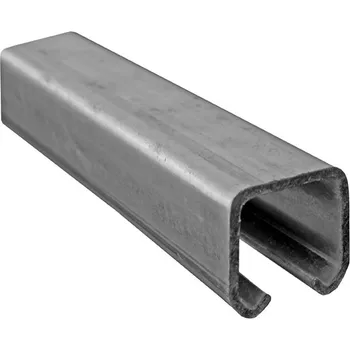 Pohon brány UMAKOV Šina vod. pro závěsná vrata INOX, 42x54x2,5mm, L3m