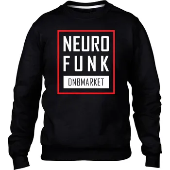 Pánská mikina Neurofunk mikina pánská bez kapuce "Oblong" Velikost: M, Barva: Černá - Design 2