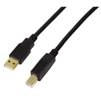 Datový kabel LogiLink USB 2.0 AM / BM aktivní opakovací kabel, 10m, černý