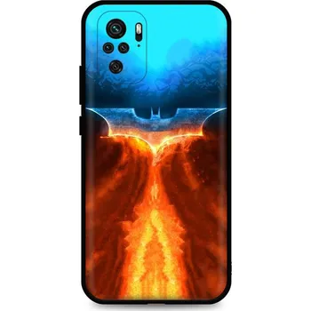 Pouzdro na mobilní telefon Kryt Xiaomi Redmi Note 10 silikon Fiery Batman (obal neboli pouzdro na Xiaomi Redmi Note 10)
