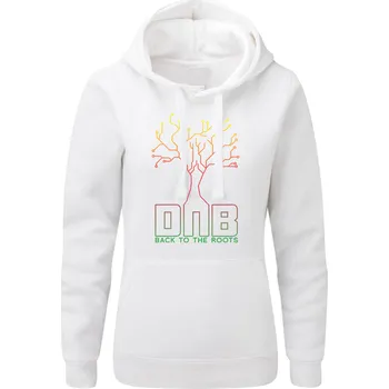 Dámská mikina Dámská mikina s kapucí DNB Tree Velikost: XS, Barva: Bílá - Design 1