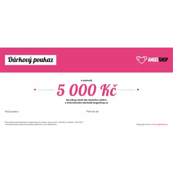 Dárkový potravinový koš Victoria's Secret Dárkový poukaz v hodnotě 5000 Kč ELEKTRONICKÝ - doprava zdarma