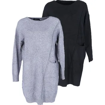 Dámský svetr CC fashion Paris 6803 sv./106006 barva: černá, velikost: S/M