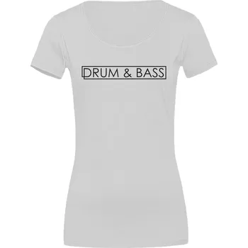 Dámské tričko Dámské tričko DNB Minimalistic Velikost: M, Barva: Bílá - Design 1