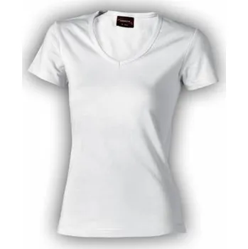 Dámská móda triko dámské, do V u krku 100%bavlna zn. Lambeste Varianta: L 032_BILA-52241