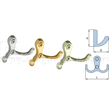 Věšák Nabytekmorava Věšák dvouramenný satina