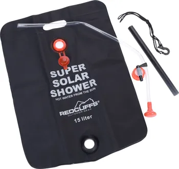 kempingová sprcha Redcliffs Super Solar Shower černá 15 l