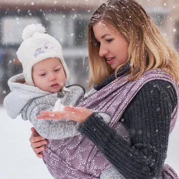 Šátek Šátek na nošení dětí Moisha Monili Purple Délka: 5 - 4,2 m Šátek na nošení dětí