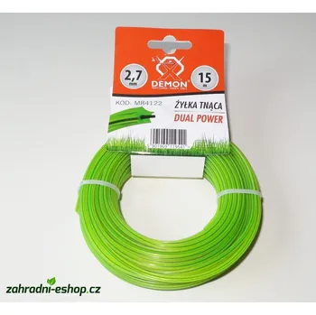 Struna do sekačky Žací struna 15m, 2,7mm - hvězdicová