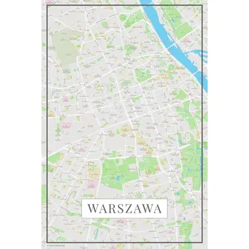 Plakát Plakát, Obraz - Warszawa color