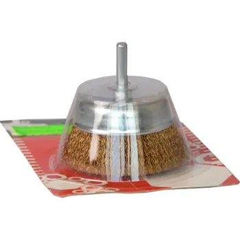 Řezný kotouč Rotační kartáč FESTA hrnkový, vlnitý, průměr 75mm, stopka /552647/