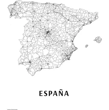 Plakát Plakát, Obraz - Španělsko black & white