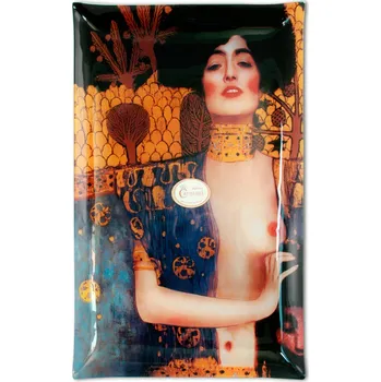 Talíř Carmani® Carmani - Skleněný talíř G. Klimt Judith a Holopherne - 45*28 cm