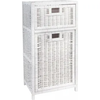 Komoda Bílá proutěná komoda 3