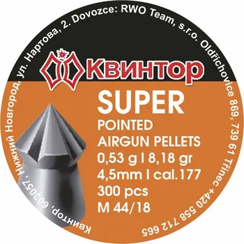 Diabolka Kvintor Diabolo Super Pointed cal. 4,5 mm 300 ks