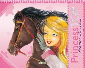 omalovánky Princess TOP Horses coloring book