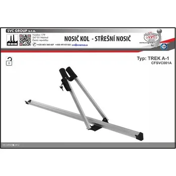 Nosič kol Střešní cyklo nosič TREK A-1 pro BMW 3 Série Sedan 01/2005->12/2013, SVC Group