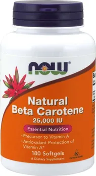 Now Foods Natural Beta Carotene 25000 IU 180 cps.