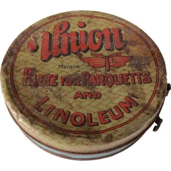 Dóza na potraviny Originální starožitná plechová krabička na vosk