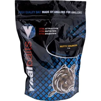Boilies Vitalbaits Boilie Nutty Crunch 1kg Hmotnost: 1kg, Průměr: 24mm