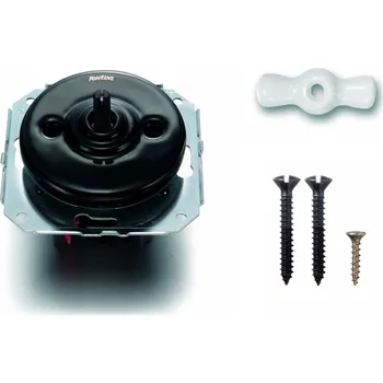 vypínač FONTINI by Font Barcelona Porcelánový vypínač Garby Colonial černý/klička bílá Řazení: Vypínač č.1 - ovládá jeden světelný okruh z jednoho místa 31 306 27 17