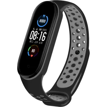 Chytré hodinky Fitness náramek M6 band se sportovním řemínkem Nike Watch: 1 Černá/Šedá