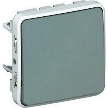 vypínač Legrand Plexo IP55 venkovní tlačítko šedá 69540