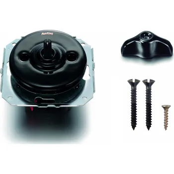 vypínač FONTINI by Font Barcelona Porcelánový vypínač Garby Colonial černý/retro klička černá : Vypínač č.1 - ovládá jeden světelná okruh z jednoho místa 31 306 27 28