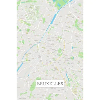 Plakát Plakát, Obraz - Bruxelles color