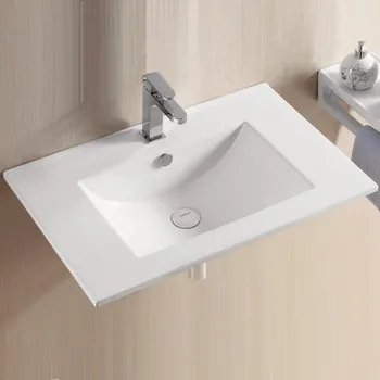 Umyvadlo Keramické hranaté zápustné umyvadlo 720x460x170mm