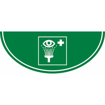 Kancelář Podlahová značka výseč – Výplach očí, zelená