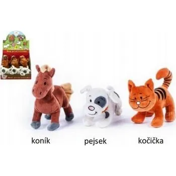 plyšák Zvířátko plyš 18-20cm Moje první zvířátka se zvukem varianta koník