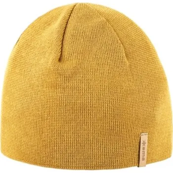 Čepice Kama pletená Merino čepice A02 102 - žlutá L